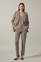 Faelith | Dames Blazer & Broek Set, 2-Delig Pak met Reverskraag en Rechte Pijpen