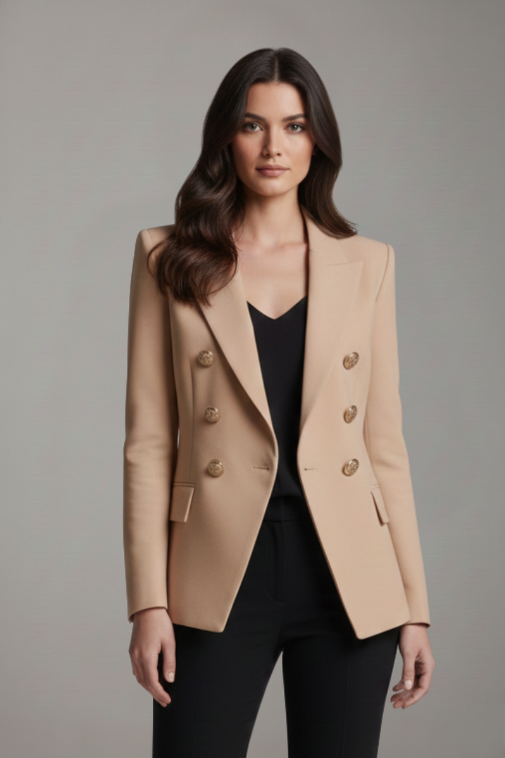 Ianthea | Damesblazer met Getailleerde Pasvorm en Gouden Knopen