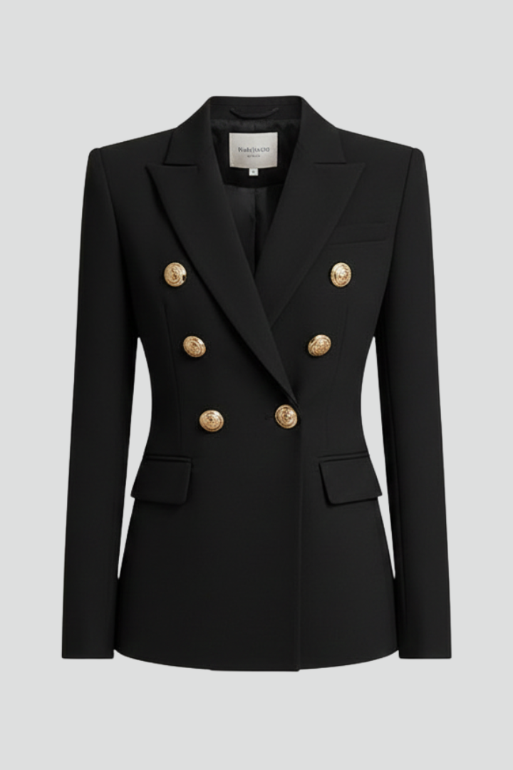 Ianthea | Damesblazer met Getailleerde Pasvorm en Gouden Knopen