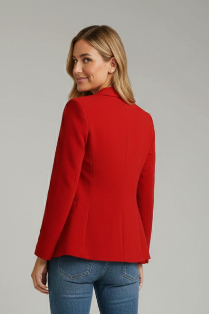 Elarose | Dames Blazer met Reverskraag, Enkele Knoop & Elegante Pasvorm