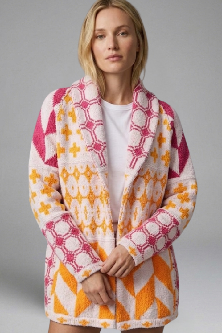 Arabelle | Damesgebreid vest – Knoopsluiting aan de voorkant, kraag