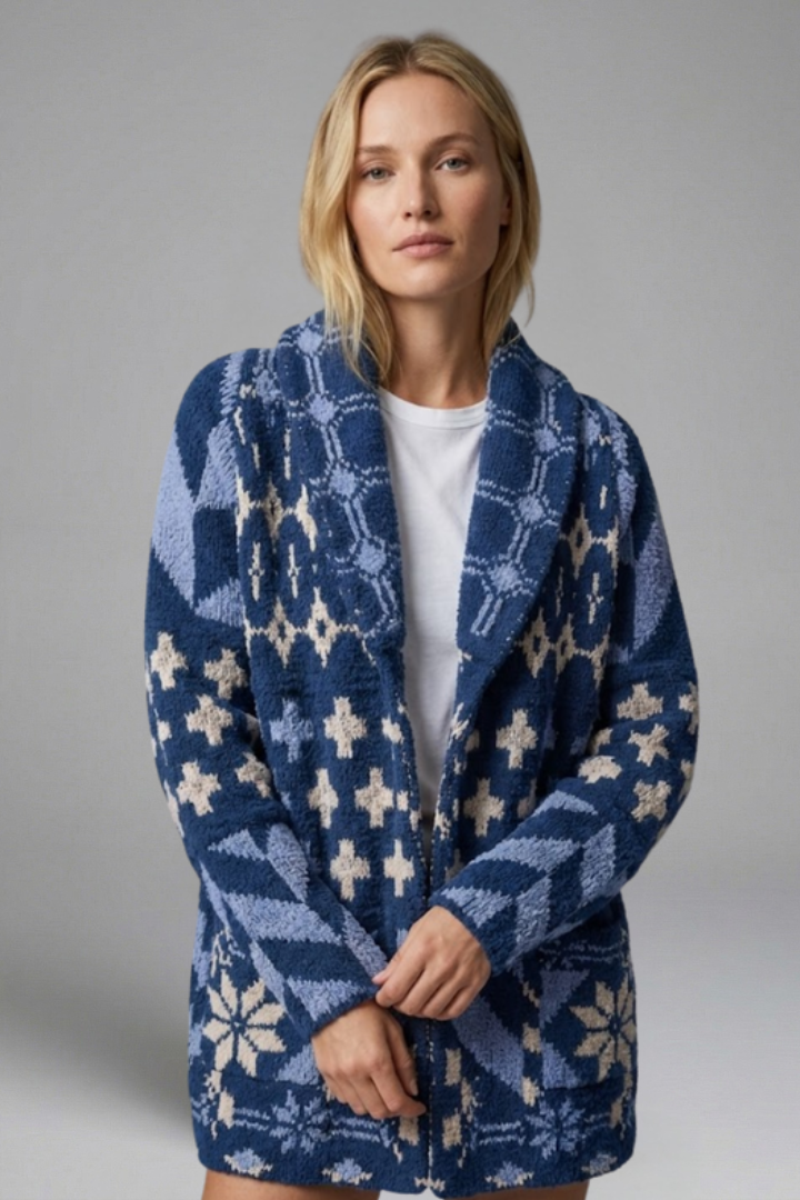 Arabelle | Damesgebreid vest – Knoopsluiting aan de voorkant, kraag