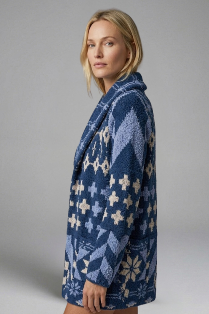 Arabelle | Damesgebreid vest – Knoopsluiting aan de voorkant, kraag
