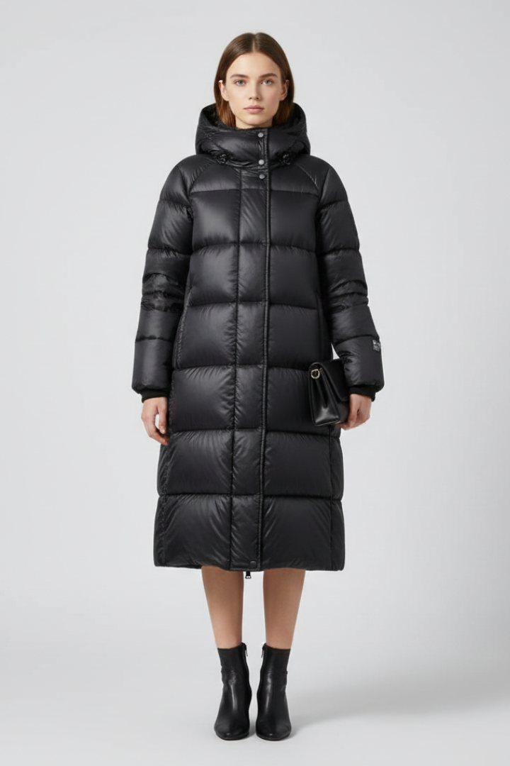 Perenelle | Dames Donsjas – Gewatteerde Jas met Capuchon, Volledige Ritssluiting & Lange Mouwen