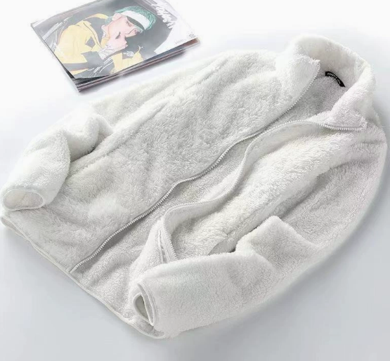Ravelina | Fleecejas voor dames – hoge kraag, ritssluiting aan de voorkant, lange mouwen