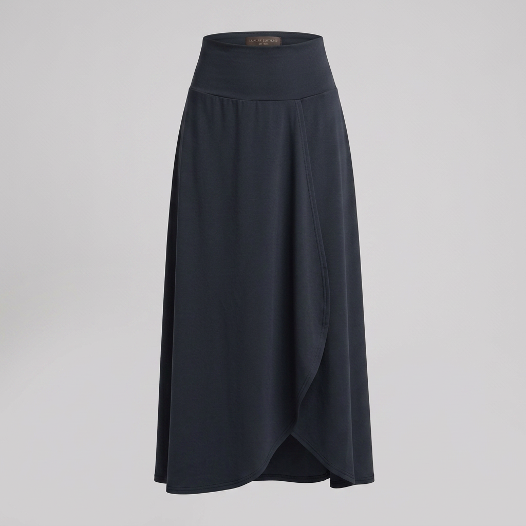 Lyrissa | Maxi-rok met hoge taille voor dames – overslag aan de voorkant, uitlopende A-lijn
