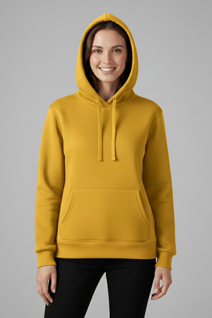 Zinnara | Hoodie voor dames – verstelbare capuchon, geribde zoom
