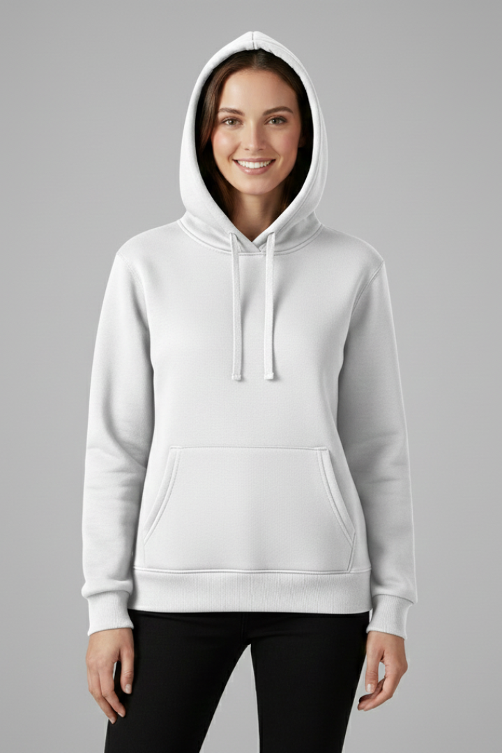 Zinnara | Hoodie voor dames – verstelbare capuchon, geribde zoom