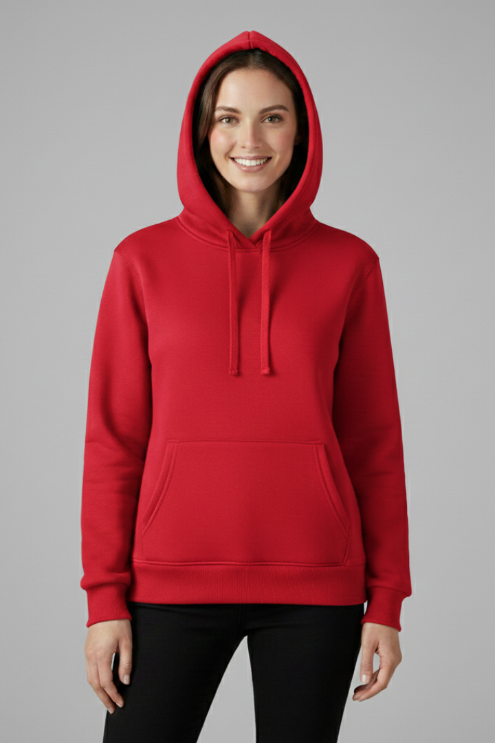 Zinnara | Hoodie voor dames – verstelbare capuchon, geribde zoom