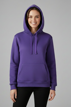 Zinnara | Hoodie voor dames – verstelbare capuchon, geribde zoom