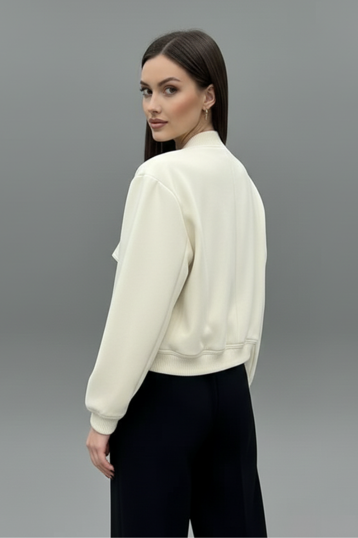 Amavelle | Dames Casual Jas – Lichtgewicht Jas met Knoopsluiting en Elastische Zoom