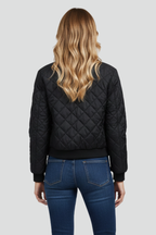 Thalessa | Gewatteerd damesjack met doorlopende ritssluiting, lange mouwen