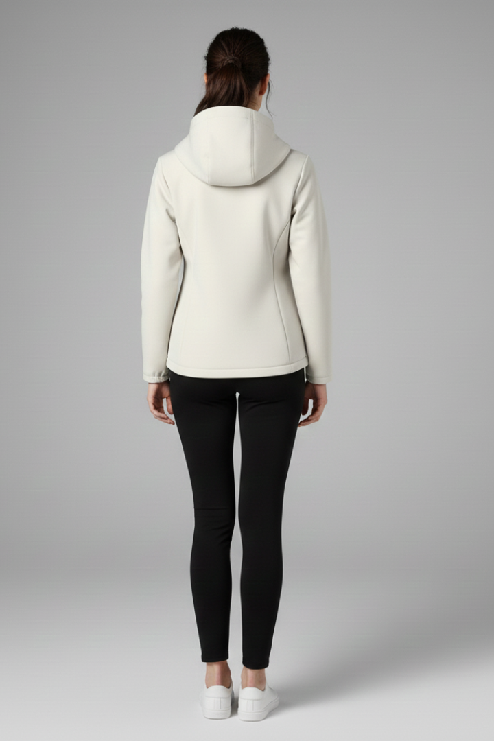 Lunaria | Dames Hooded Jas – Casual Jas met Volledige Ritssluiting