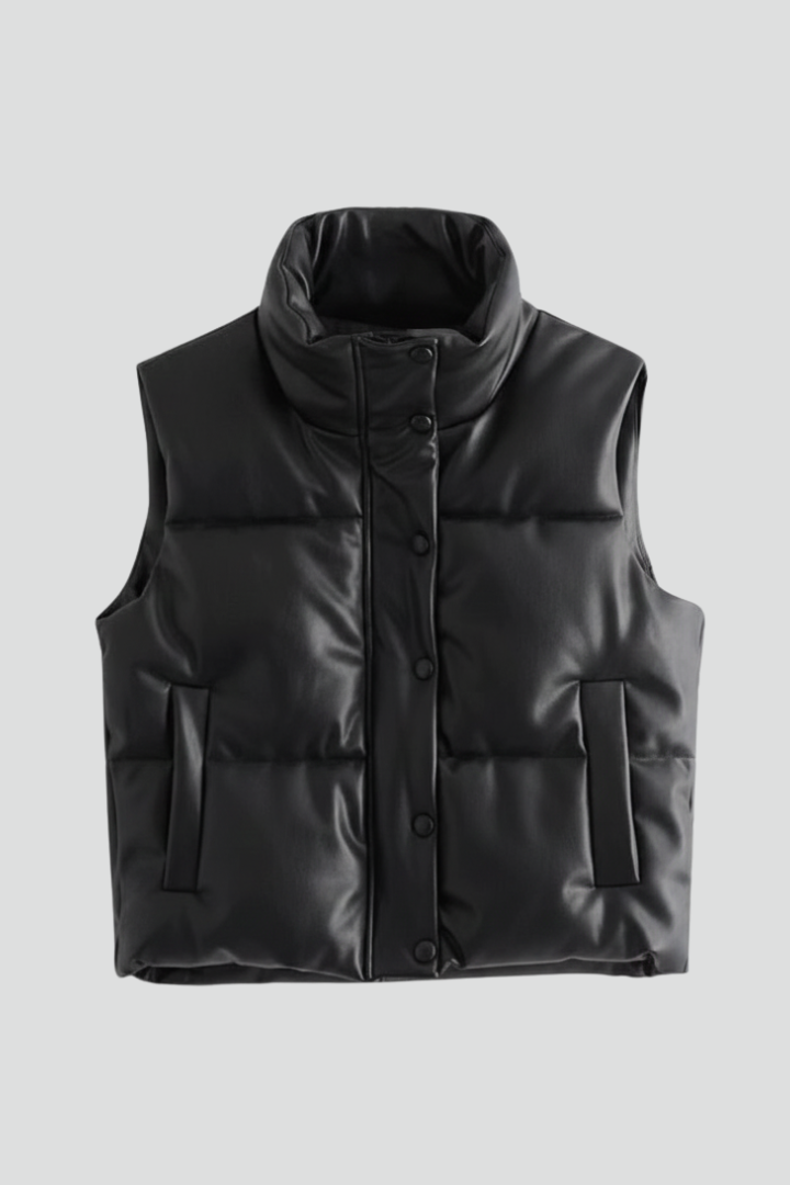 Alouette | Dames Mouwloze Jas – Casual Vest met Ritssluiting en Strakke Pasvorm