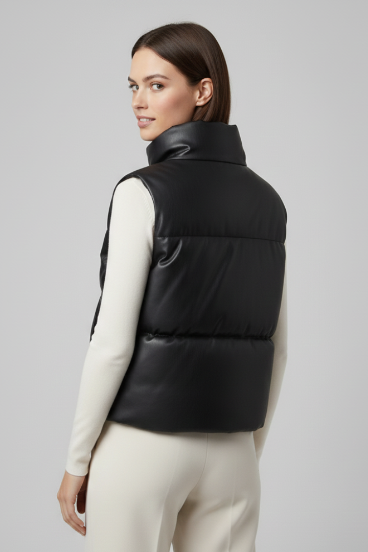 Alouette | Dames Mouwloze Jas – Casual Vest met Ritssluiting en Strakke Pasvorm
