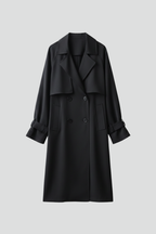 Ellery | Dames Getailleerde Trenchcoat – Jas met Reverskraag en Dubbele Knoopsluiting