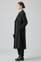 Ellery | Dames Getailleerde Trenchcoat – Jas met Reverskraag en Dubbele Knoopsluiting