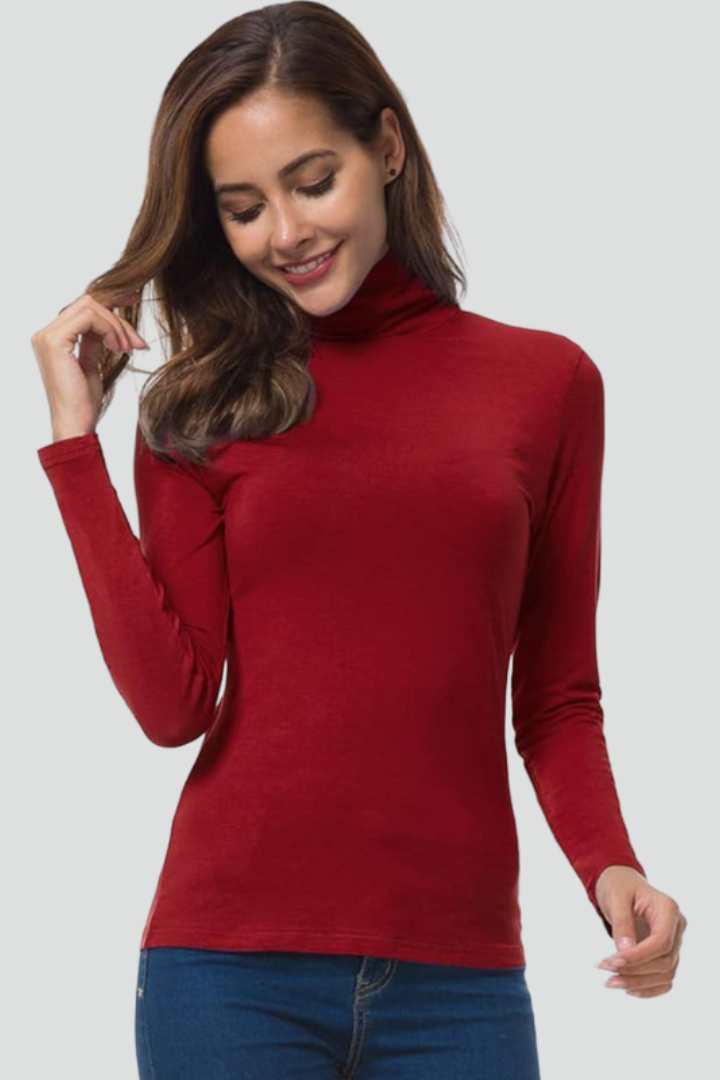 Gianna | Damestrui met col – Pullover met lange mouwen en col