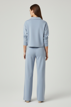 Valerisse | Set voor dames – Top met V-hals & broek met wijde pijpen