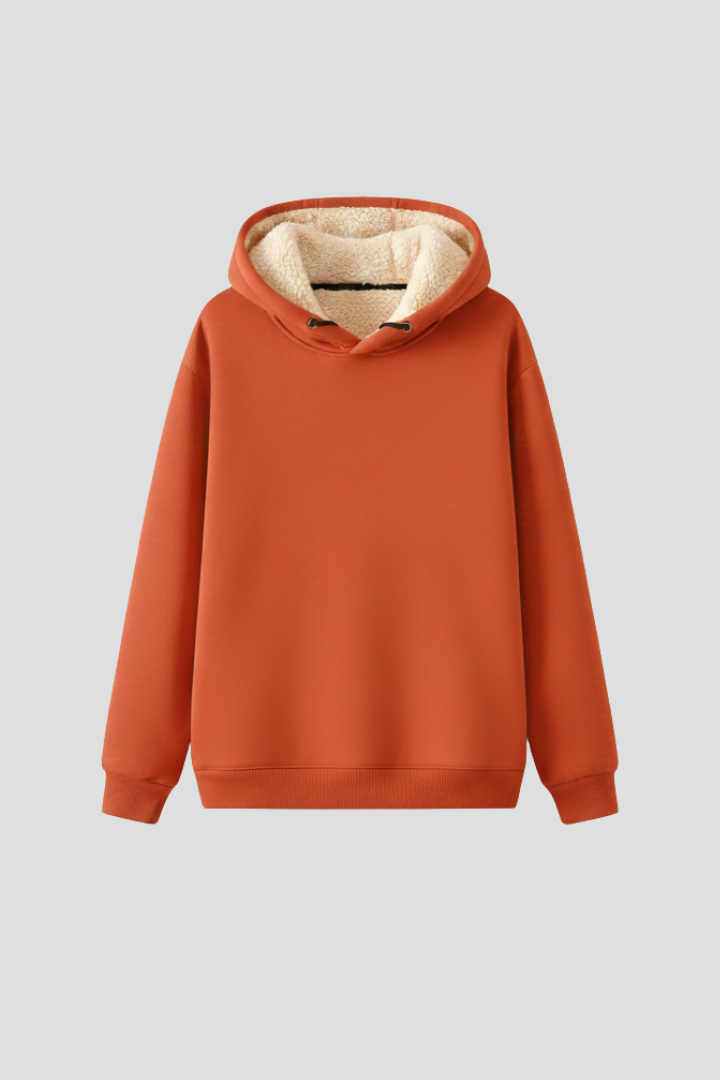 Faevella | Dames Hoodie met Sherpa-voering – Warme Pullover Sweater