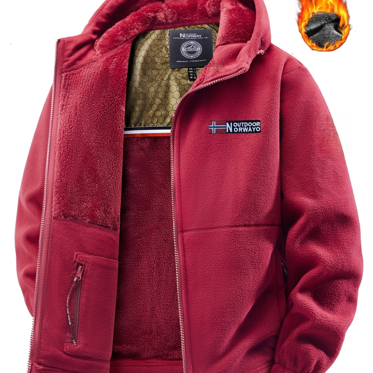 Marianna | Dames Fleecejas met Warme Voering, Dikke Fleece en Graphene Voering