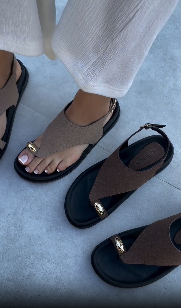 Palena | Zomersandalen voor dames – Casual platte sandalen met bandjes en gesp