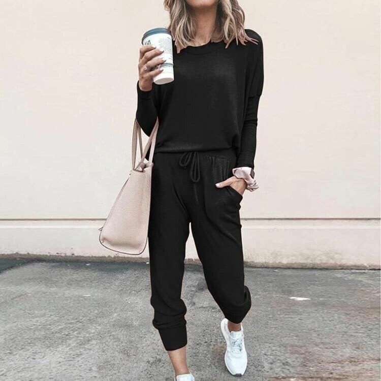 Arla | Set voor dames - Elegante, casual combinatie van een broek met wijde pijpen en een top