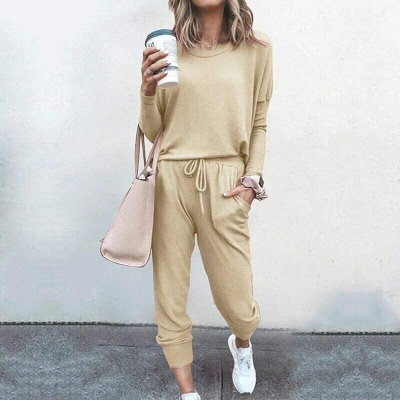 Arla | Set voor dames - Elegante, casual combinatie van een broek met wijde pijpen en een top