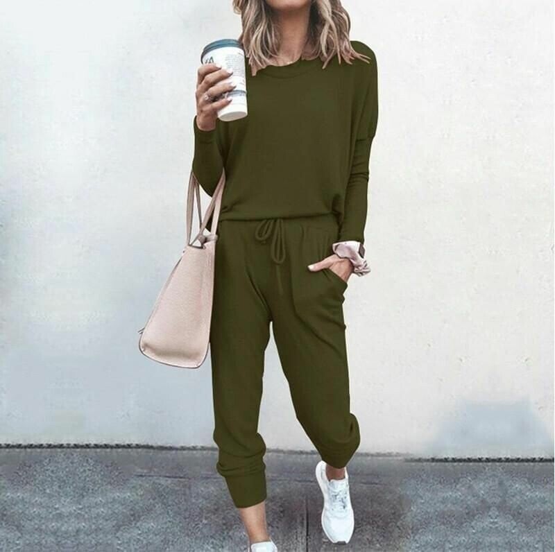 Arla | Set voor dames - Elegante, casual combinatie van een broek met wijde pijpen en een top