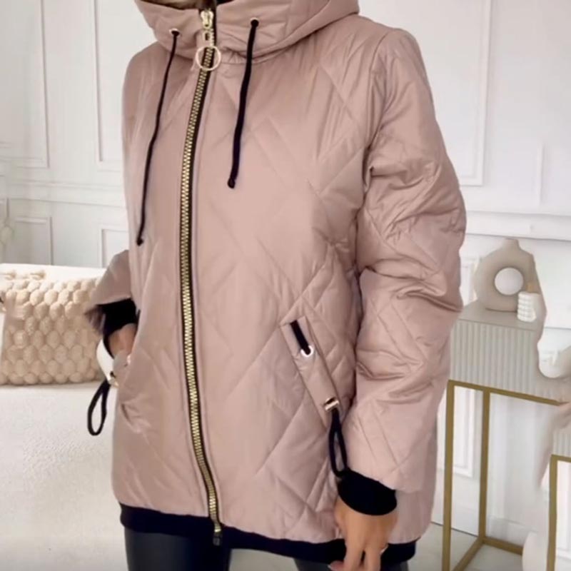 Geesje | Geïsoleerde Winterparka Dames – Lange Gewatteerde Jas