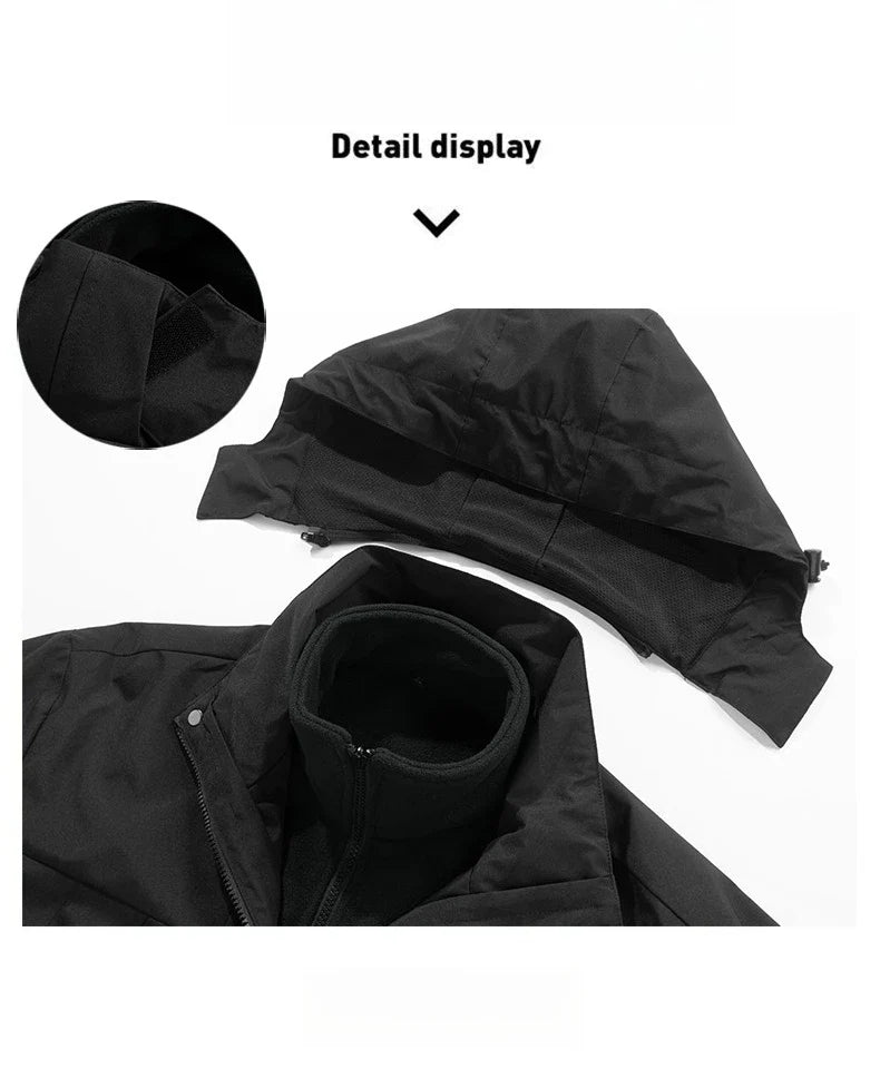 Lucinda | 3-in-1 Fleece Winterjas voor Dames met Capuchon – Winddicht en Waterdicht
